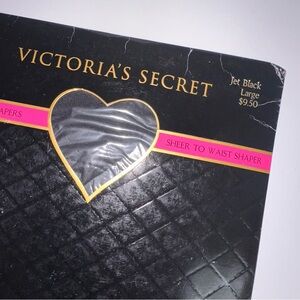 90s Victoria's Secret Sensual Shapers black 
Sheer to Waist Shaper Packaging